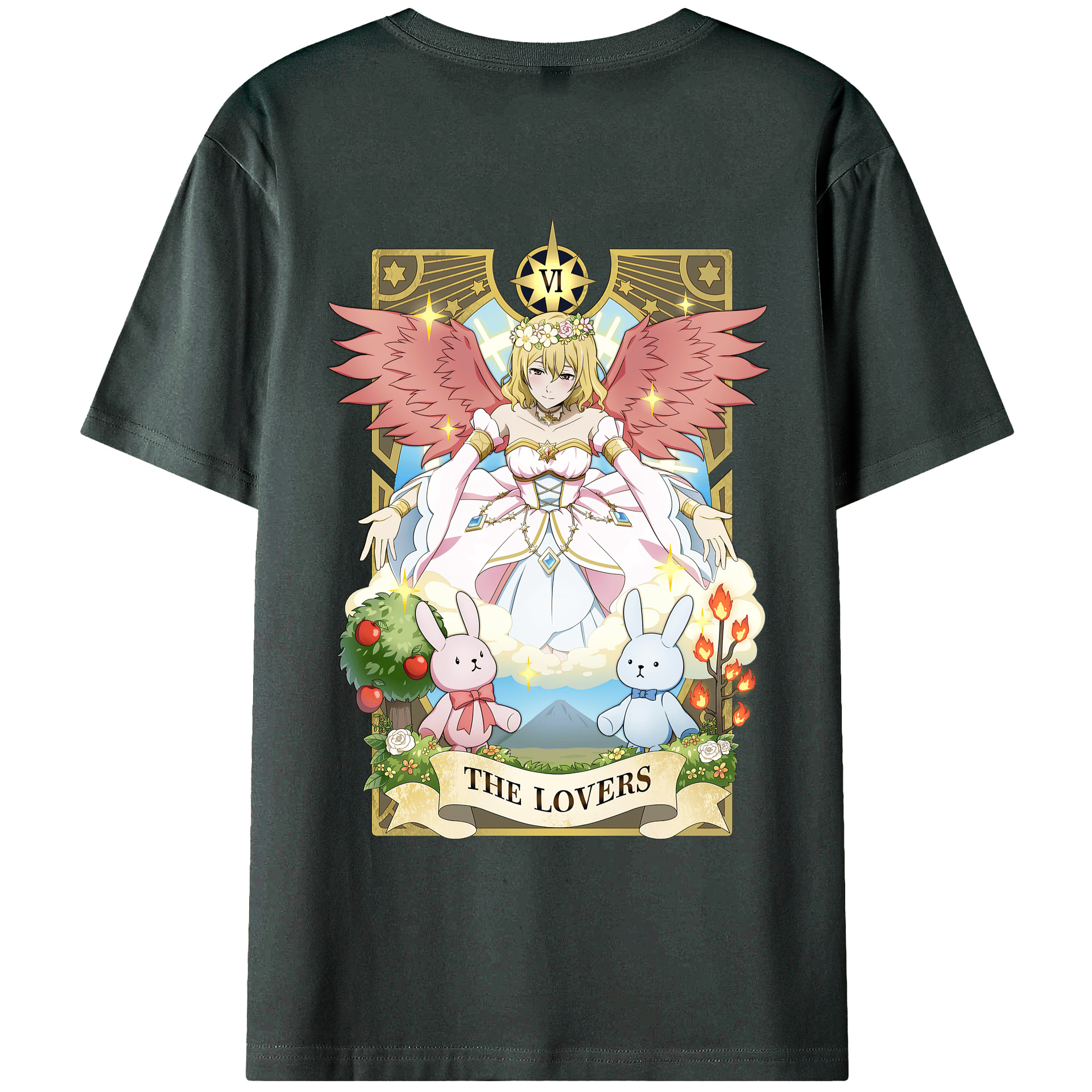 （画像用） 文豪ストレイドッグス Bungo Stray Dogs 綿100％ メンズ半袖Tシャツ（バックプリント） 通気性